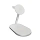 Puro Mag Station Qi2 3-in-1 Wireless Charger MagSafe Compatible, White