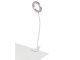 24 LED Desk Lamp with Clip, Flexible Arm, White and Pink