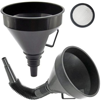 Large Fuel Funnel With Strainer For Tank Oil