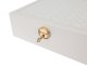 Beautylushh Jewelry Box Organizer with Mirror and Lock, White