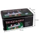 Malatec Texas Poker Set with 200 Chips in Metal Tin