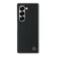Mercedes Leather Wood Imitation MagSafe Case for Samsung Galaxy Z Fold 6, Black