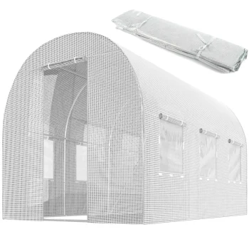 Plonos Garden Greenhouse Foil 2x3.5m (7m2), White