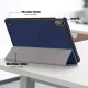 Lenovo Tab P11 Gen 2 (TB350FU) Trifold Stand PU Leather Hard Protective Cover Case, Dark Blue