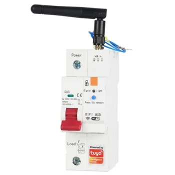 TUYA Smart Circuit Breaker, 1P, Wi-Fi, RS485, 63A, White