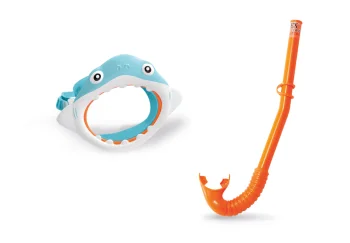 Intex 55944 Kids Snorkel Set Rekin (Mask and Snorkel), 3-8 Years