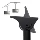 Maclean MC-631 Ceiling TV Mount 32-65\", Max VESA 400x400, up to 50kg, Black