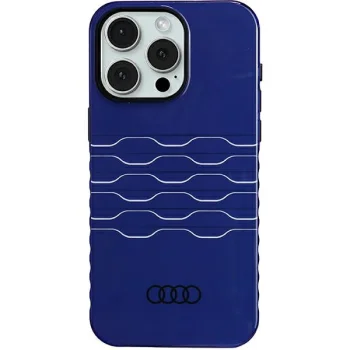 Audi iPhone 15 Pro Max Case IML MagSafe, Blue