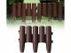 Garden Palisade Flowerbed Barrier Fence 215cm, Set of 8 Elements