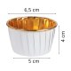 Cupcake Liners 50 pcs, White and Gold