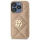 DKNY iPhone 15 Pro Case Quilted Stack Logo, Beige