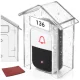 Waterproof Doorbell Protective Cover Ruhhy, transparent