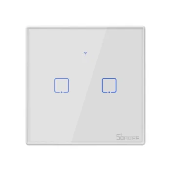 Wall Mounted Smart Light Switch (2-channel) /WiFi/ RF 433 Sonoff T2 EU TX