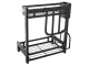 2-Tier Loft Kitchen Organizer Shelf Black