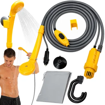 Portable 12V Car Camping Shower with Water Pump