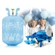 Ricokids Helium Cylinder 0.20 m3 with Balloons and Ribbon