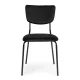 Velvet Dining Chairs Set of 4 ModernHome for Kitchen and Living Room, Black