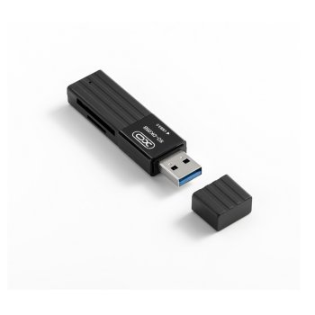 USB 3.0 SD and MicroSD Card Reader XO DK05B, black