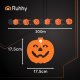 Ruhhy 3m Paper Halloween Garland Pumpkins, Orange/Black
