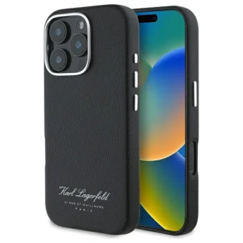 Karl Lagerfeld iPhone 16 Pro Case Hotel RSG, Black