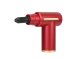 Relaxing Mini Muscle Massager Gun with 4 Nozzles Wireless Massage Device, Red