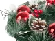 Christmas Decorative Wreath, Red/White, 30 cm