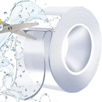 Malatec Double-Sided Adhesive Tape, Transparent, 3m