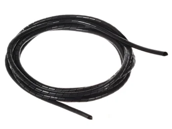 Maclean Spiral Cable Organizer (5-6mm), 3m, Black