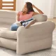 Intex Inflatable Corner Sofa 4-Seater 257x203x76 cm, Beige