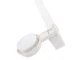 Adjustable Wall-Mounted Towel Rack with Suction Cups, White