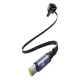 Baseus Enjoyment Max 90W Car Charger 2x USB-C + USB-C and Lightning Cable - Black