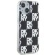 DKNY iPhone 15 Plus / 14 Plus Case IML Checkered Mono Pattern, Black