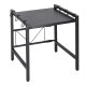 Adjustable Kitchen Shelf Over Microwave, Metal, Black