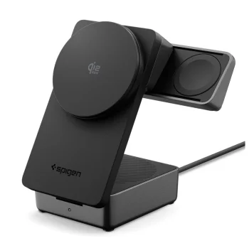 Spigen Essential Qi2.2 25W 3in1 MagSafe Wireless Charger - Black