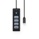 Orico PW4U-C3 USB-C to 4x USB-A 3.0 Hub (1m), Black