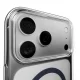 Puro iPhone 17 Pro Max Case Lite Mag, Transparent with Blue Ring