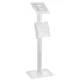 Maclean Tablet Floor Stand with Lock, White