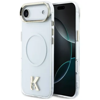 Karl Lagerfeld IML K Head Logo MagSafe dėklas telefonui iPhone Air, skaidrus