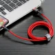 Baseus Cafule USB to Lightning Cable 2.4A QC 3.0, 0.5m, Red