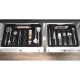 Ruhhy 00024748 Expandable Cutlery Drawer Organizer, Black