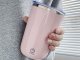 Self-Stirring Mug 350ml, Stainless Steel, USB, Pink