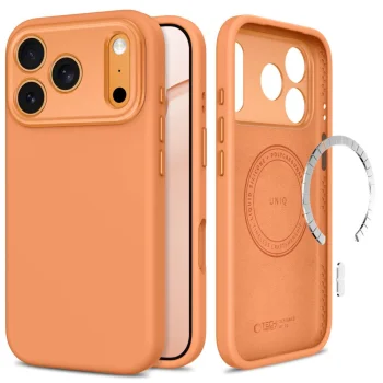 Tech-Protect Uniq MagSafe CC Case for iPhone 18 Pro Max / 17 Pro Max, Cosmic Orange