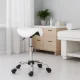 Modernhome BC004-W Ergonomic Saddle Stool for Salons, White