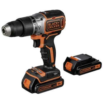 Black & Decker BL188KB-QW 18V Cordless Combi Drill Driver with 2 Batteries