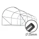 Plonos 4972-B Polytunnel Greenhouse 2x4.5m (9m²), White