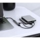 USB хаб 4 порта 3.0+2.0 в алюминиевом корпусе, серый