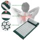Acupressure Massage Mat + pillow (65x 40cm, Black)