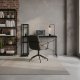 ModernHome Computer Desk with Shelves 120x60 cm for Home Office Study, black