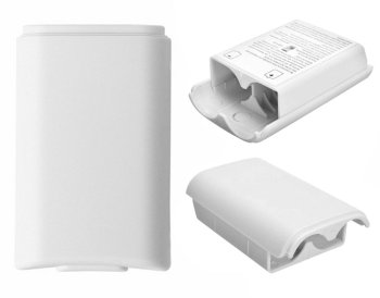 Xbox 360 kontroliera bateriju vāciņš, balts