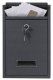 Wall-Mounted Mailbox Simple Post in Galvanized Steel